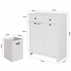 SoBuy BZR33-W bathroom storage cabinet - Additional view 4