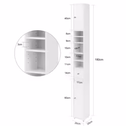SoBuy BZR34-W living room storage cabinets - Additional view 4