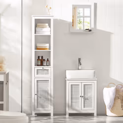 SoBuy BZR35-W bedroom vanity/vanity set