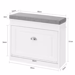 SoBuy FSR82-K-W shoe organizer Open - Additional view 4