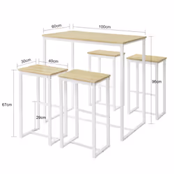 SoBuy OGT15-WN kitchen/dining room furniture set - Additional view 3