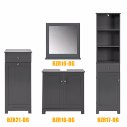 SoBuy BZR17-DG living room storage cabinets - Additional view 6
