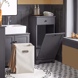 SoBuy BZR21-DG, Bathroom Laundry Basket Laundry Cabinet Bathroom - Additional view 5