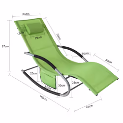SoBuy OGS28-GRX2 rocking chair/glider