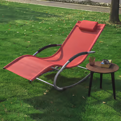 SoBuy Set of 2 Outdoor Garden Rocking Chair Red OGS28-Rx2