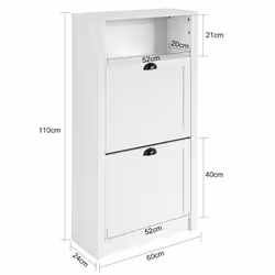 SoBuy FSR87-K-W shoe organizer Open - Additional view 5