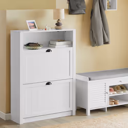 SoBuy FSR87-W, Shoe Cabinet Shoe Rack Shoe Storage Cupboard Organizer - Additional view 4