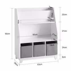 SoBuy KMB34-W kids storage cabinet Chest cabinet - Additional view 4