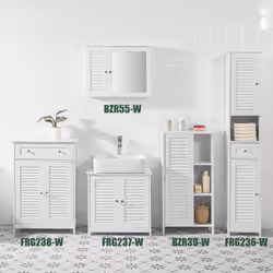 SoBuy BZR39-W bathroom storage cabinet