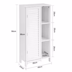 SoBuy BZR39-W bathroom storage cabinet - Additional view 4