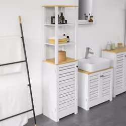 SoBuy BZR43-W living room storage cabinets