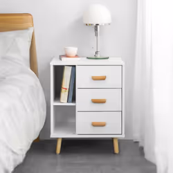 SoBuy FBT95-W nightstand/bedside table