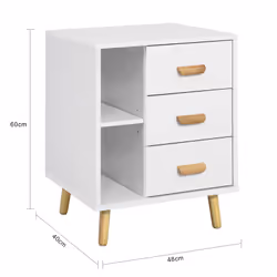 SoBuy FBT95-W nightstand/bedside table