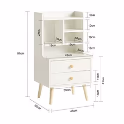 SoBuy FBT100-W nightstand/bedside table