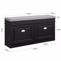 SoBuy FSR64-SCH shoe organizer Open