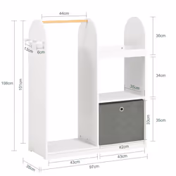 SoBuy KMB40-W kids storage cabinet Chest cabinet - Additional view 4