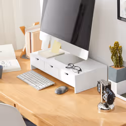 SoBuy BBF03-W, Monitor Stand Computer Screen Monitor Riser Desk
