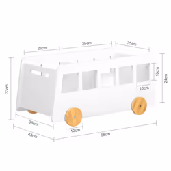 SoBuy KMB41-W kids storage cabinet Chest cabinet - Additional view 4