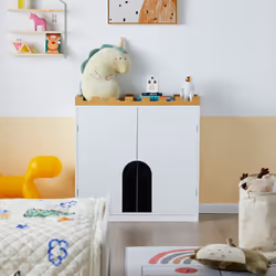 SoBuy KMB44-W kids storage cabinet Chest cabinet