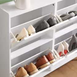SoBuy FSR100-W, 4 Drawers Shoe Cabinet Shoe Rack Shoe Storage Cupboard - Additional view 5