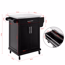 SoBuy FKW110-SCH food service cart - Additional view 4