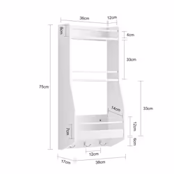 SoBuy KCR12-W shelve MDF - Additional view 5