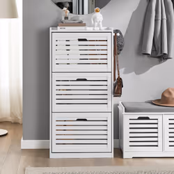 SoBuy FSR108-W shoe organizer Open