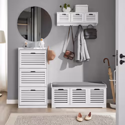 SoBuy FSR108-W shoe organizer Open