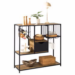 SoBuy FSB56-F, Kitchen Dining Room Storage Shelf Sideboard Side Table