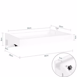 SoBuy NKD01-W nightstand/bedside table - Additional view 4