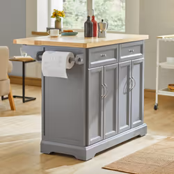 SoBuy FKW71-HG, Extendable Kitchen Storage Trolley Kitchen Island