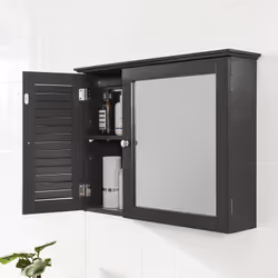 SoBuy BZR55-DG living room storage cabinets