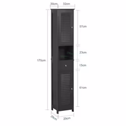 SoBuy FRG236-DG living room storage cabinets