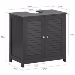 SoBuy FRG237-DG, Under Sink Cabinet Bathroom Vanity Unit
