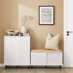 SoBuy FSB62-W shoe organizer Open