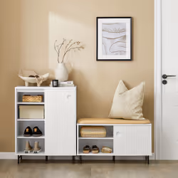 SoBuy FSB62-W shoe organizer Open