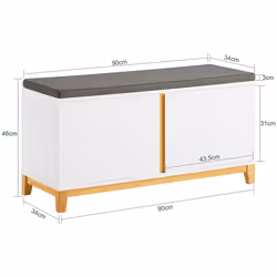 SoBuy FSR117-W shoe organizer Open - Additional view 4