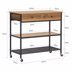 SoBuy FKW112-PF food service cart