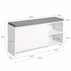 SoBuy FSR119-W shoe organizer Open - Additional view 4