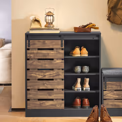 SoBuy FSB65-HG shoe organizer Open