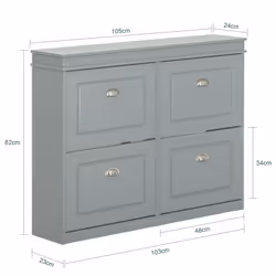 SoBuy FSR79-HG shoe organizer Open