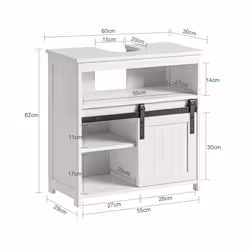 SoBuy BZR61-W bedroom vanity/vanity set