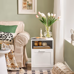 SoBuy FBT112-W nightstand/bedside table