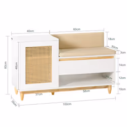 SoBuy FSR128-W shoe organizer Open - Additional view 4
