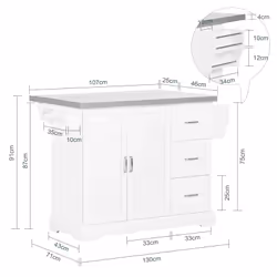 SoBuy FKW41-ST food service cart - Additional view 5