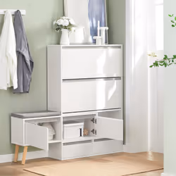 SoBuy FSR134-W shoe organizer Open