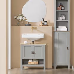 SoBuy BZR68-HG living room storage cabinets