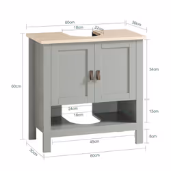 SoBuy BZR69-II-HG bedroom vanity/vanity set