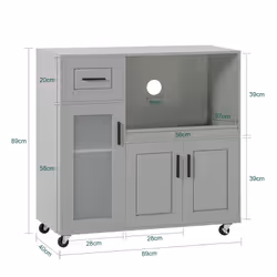 SoBuy FSB78-HG living room sideboard/buffet - Additional view 4