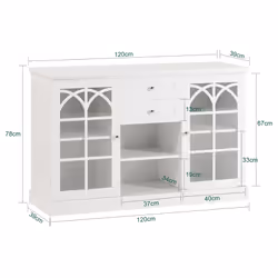 SoBuy FSB79-W living room sideboard/buffet - Additional view 4